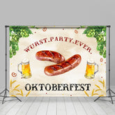 Deutsch Wurst Party Immer Oktoberfest Hintergrund Dekor